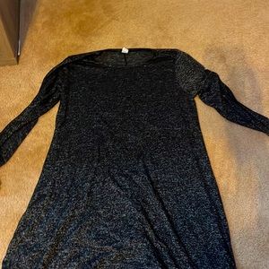 Black and grey old navy long sleeve dress.